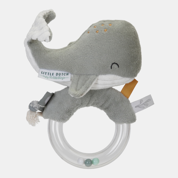 LD4859 Ring Rattle Whale Ocean Mint Product 1