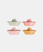 Set de jucării pentru baie - 4 bărcuțe Little Dutch Pink - imagine 2