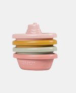 Set de jucării pentru baie - 4 bărcuțe Little Dutch Pink - imagine 4