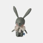 Picca LouLou Jucărie textilă Iepuraș verde 18cm în cutie cadou
