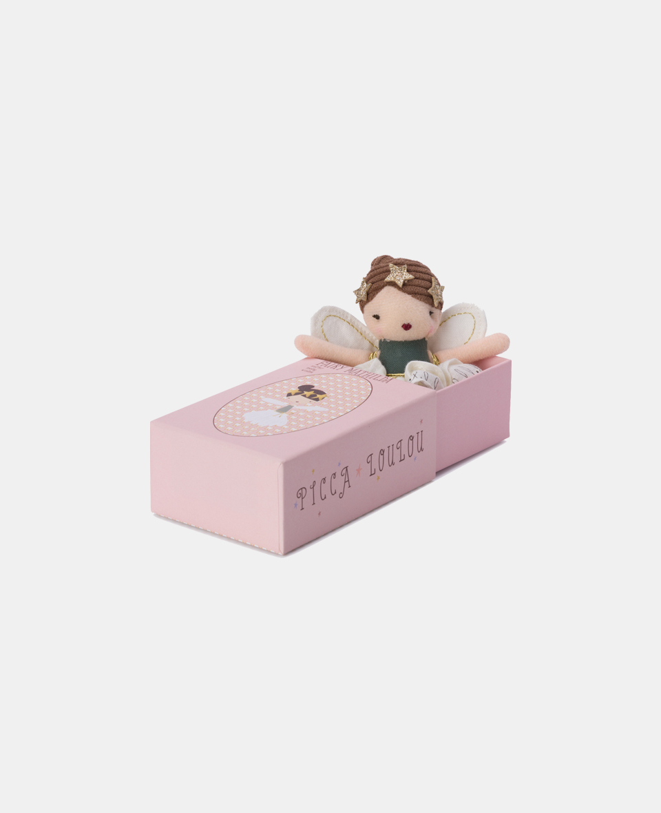 25215027.jpg Picca LouLou păpușă textilă 11cm Zâna Mathilda - imagine 1