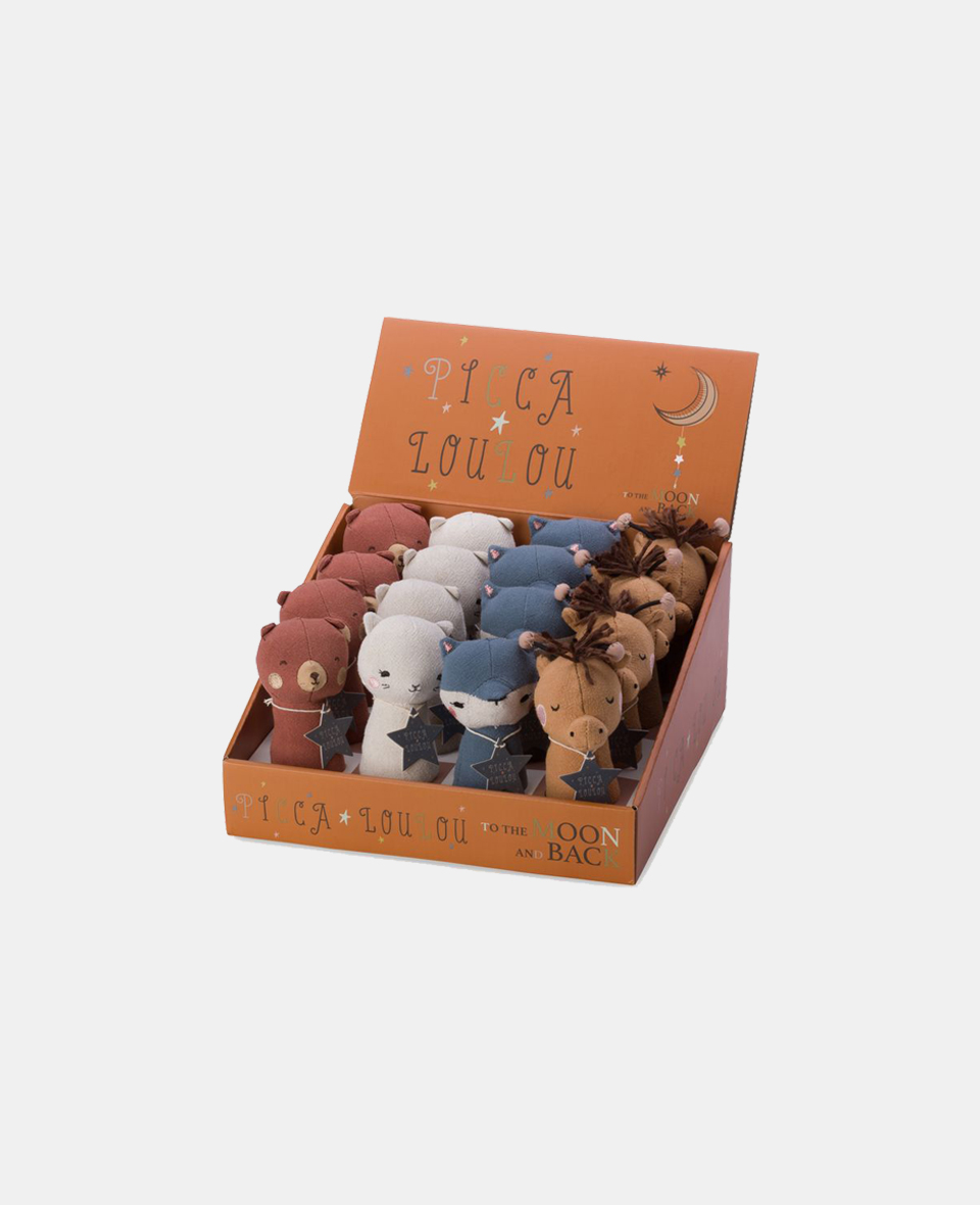 25215045.jpg Picca LouLou jucărie textilă mini animăluțe chițăitoare 12cm - imagine 1