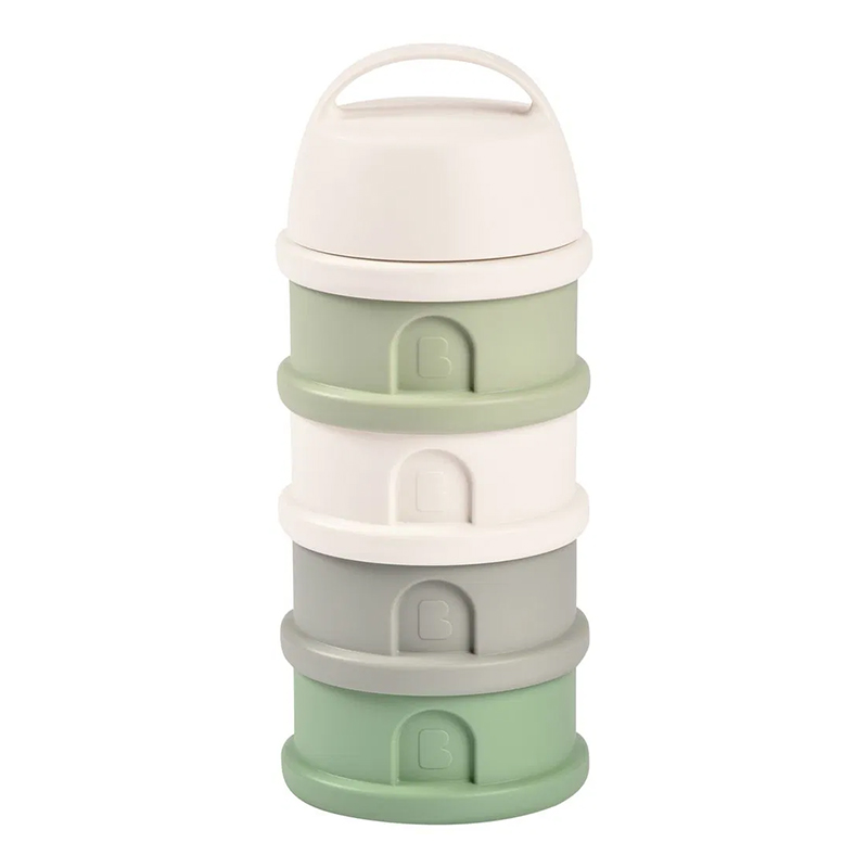 3384349117115.jpg Recipient lapte praf 4 compartimente Beaba Sage Green - imagine 1
