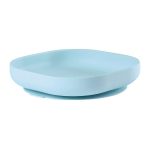 Farfurie silicon cu ventuza bleu Beaba
