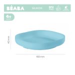 Farfurie silicon cu ventuza bleu Beaba - imagine 3