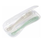 Set 2 ligurite silicon +4 luni Sage Green - Beaba - imagine 2