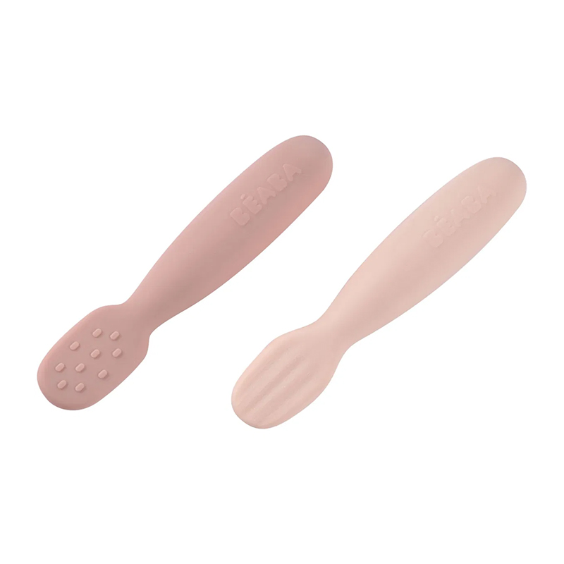 3384349135942.jpg Set 2 linguri silicon Beaba Cotton Candy/Sorbet - imagine 1