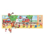 SET PLANSA CU PIESE MAGNETICE - POMPIERI - JANOD - imagine 4