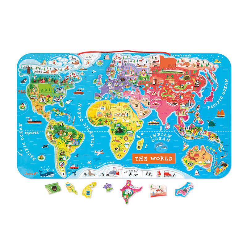 3700217355043.jpg PUZZLE CU MAGNET - OCOLUL PAMANTULUI 92 MAGNETI - JANOD - imagine 1