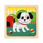 PUZZLE DIN LEMN 9 PIESE - CATELUS - JANOD