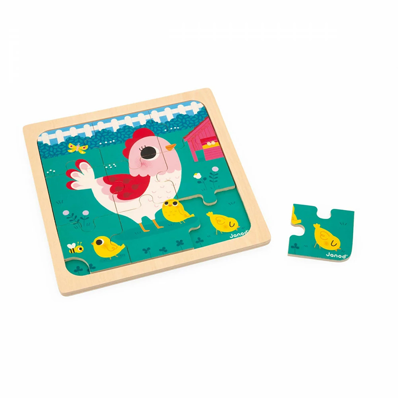 3700217371104.jpg PUZZLE DIN LEMN, GAINUSA HENRIETTE, 9 PIESE - JANOD - imagine 1