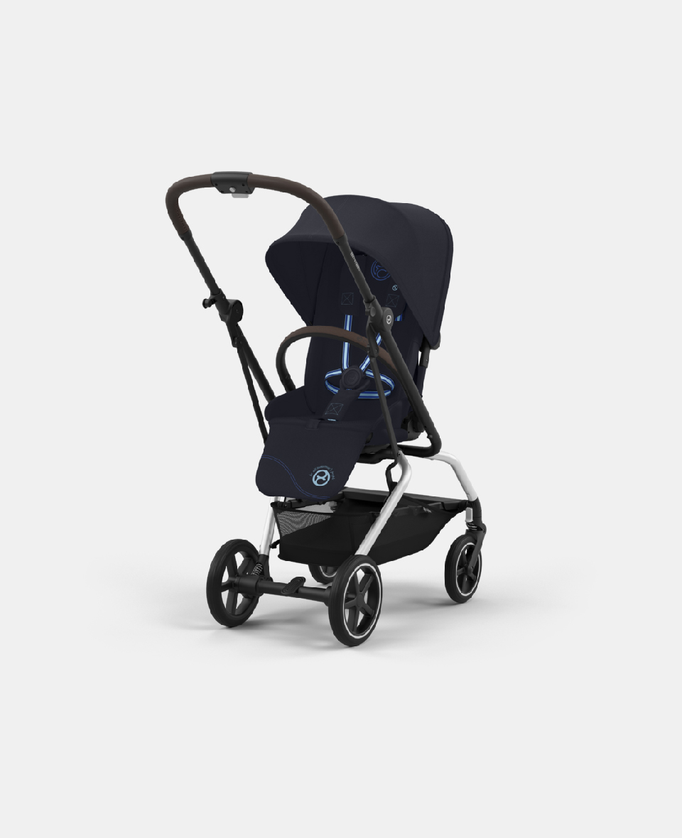4063846450343.jpg Cărucior Eezy S Twist+2 Cadru Argintiu și Pachet Dark Blue/2024 Cybex Gold - imagine 1