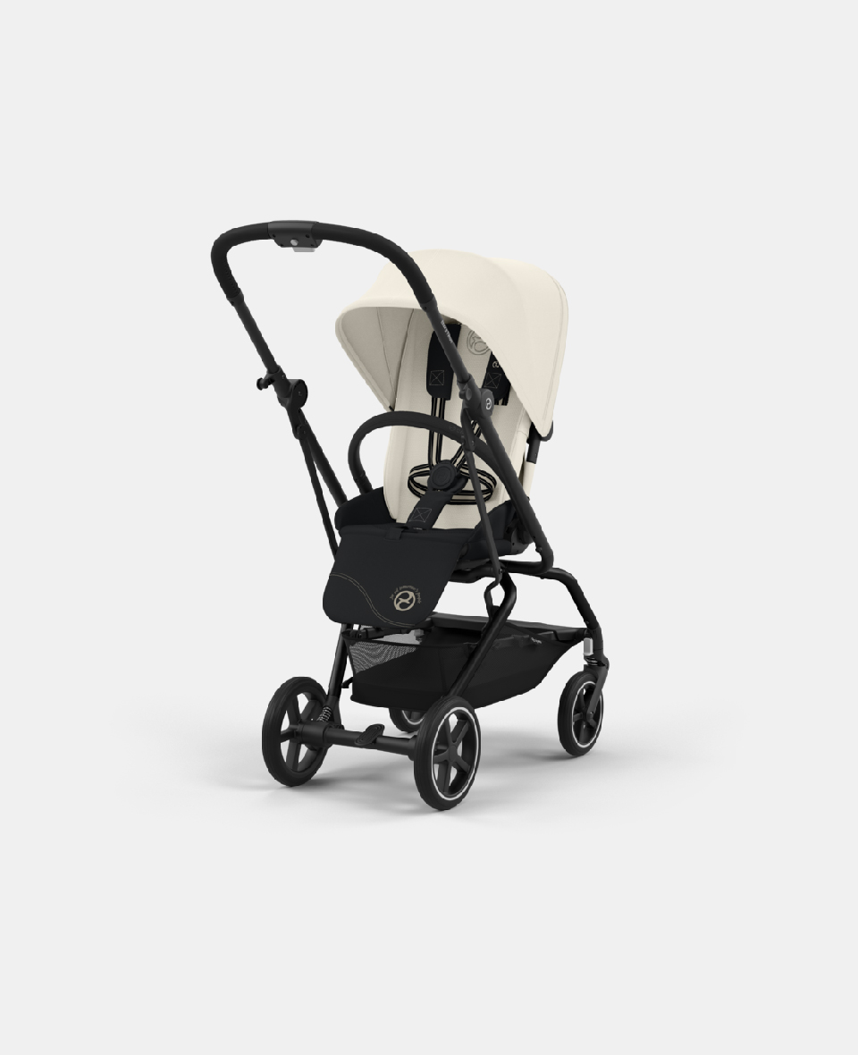 4063846450589.jpg Cărucior Eezy S Twist+2 cadru Negru și Pachet Canvas White/2024 Cybex Gold - imagine 1