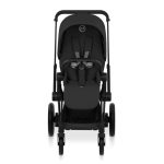Cărucior 2 în 1 ePRIAM Comfort cadru Matt Black cu Landou pliabil și parte sport Sepia Black Cybex Platinum - imagine 7
