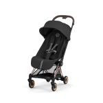 Cărucior 2 în 1 COYA  Comfort cadru Rosegold cu Landou pliabil și parte sport Sepia Black Cybex Platinum - imagine 5