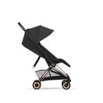 Cărucior 2 în 1 COYA  Comfort cadru Rosegold cu Landou pliabil și parte sport Sepia Black Cybex Platinum - imagine 8