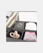 Cutie pentru amintirile bebelușului cu kit amprentă 2D - Triple Frame White - Dooky - imagine 8