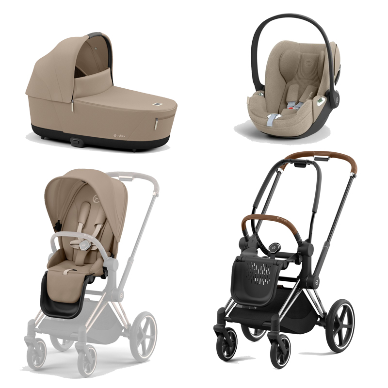 521002319-523001261-523001271-523001302.jpg Carucior 3 in 1 Cadru Carucior pentru Copii Priam Chrome Brown + Parte Sport Carucior Priam Cozy Beige + Landou PRIAM Lux Cozy Beige + Scoică Auto pentru Copii Cloud T i-Size Plus Cozy Beige Cybex Platinum - imagine 1