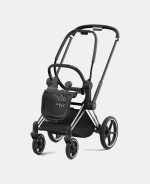 Carucior 2 in 1 Cadru Carucior pentru Copii Priam Chrome Black + Landou PRIAM Lux Leaf Green + Parte Sport Carucior Priam Leaf Green Cybex Platinum - imagine 5
