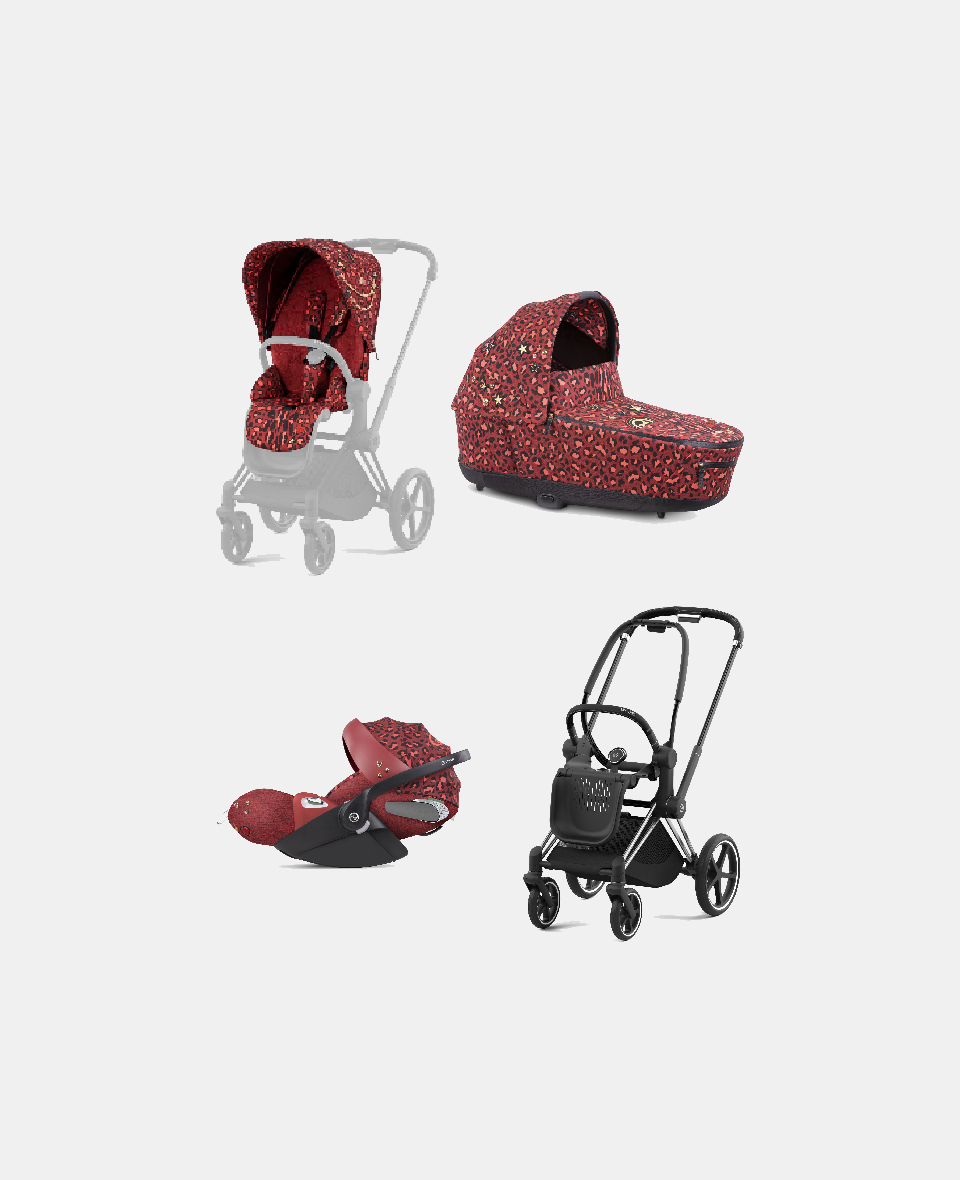 521002325-522000883-523000303-522000351.jpg Carucior 3 in 1 Landou PRIAM Lux Rosenrot Red | dark red + Cadru Carucior pentru Copii Priam Chrome Black + Scoica Auto CLOUD T I-SIZE + Parte Sport Carucior PRIAM Rosenrot Red | dark red Cybex Fashion - imagine 1