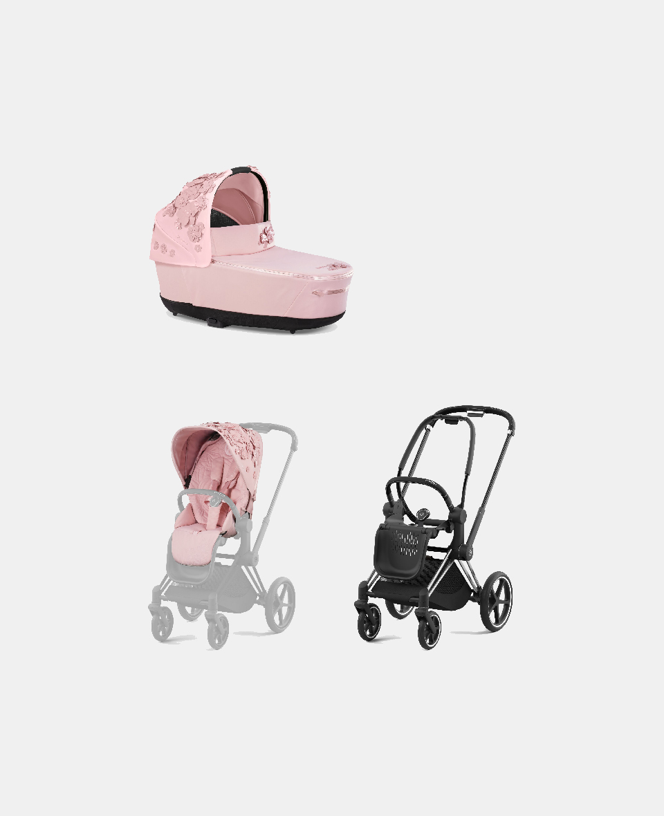 521002325-522000929-521002825.jpg Carucior 2 in 1 Landou Priam Lux pentru căruciorul Priam Fashion Collections Pale Blush + Cadru Carucior pentru Copii Priam Chrome Black + Parte Sport Carucior Priam Fashion Collections Pale Blush Cybex Fashion - imagine 1