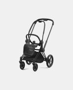 Carucior Sport Priam: Cadru Carucior pentru Copii Priam Matt Black + Parte Sport Carucior Priam Cozy Beige Cybex Platinum - imagine 2