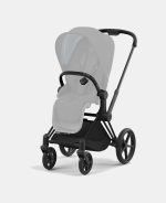 Carucior 2 in 1 Landou Priam Lux pentru căruciorul Priam Fashion Collections Jewels of Nature | dark blue + Cadru Carucior pentru Copii Priam Matt Black + Parte Sport Carucior Priam Fashion Collections Jewels of Nature Dark Blue Cybex Fashion - imagine 6