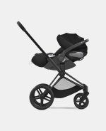 Carucior 2 in 1 Landou Priam Lux pentru căruciorul Priam Fashion Collections Pale Blush + Cadru Carucior pentru Copii Priam Matt Black + Parte Sport Carucior Priam Fashion Collections Pale Blush Cybex Fashion - imagine 8