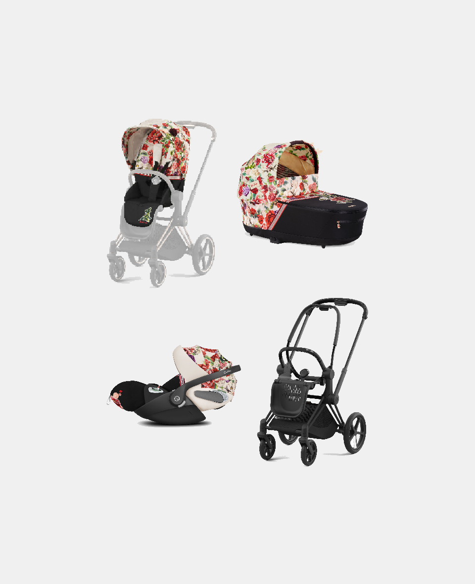 521002331-522000911-523000291-521002813.jpg Carucior 3 in 1 Landou Priam Lux pentru căruciorul Priam Fashion Collections Spring Blossom Light + Cadru Carucior pentru Copii Priam Matt Black + Scoica Auto CLOUD T I-SIZE Spring Blossom Light | light beige + Parte Sport Carucior Priam Fashion Collections Spring Blossom Light Beige Cybex Fashion - imagine 1