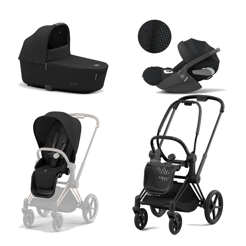 521002331-523000733-523000799-523000232.jpg Carucior 3 in 1 Cadru Carucior pentru Copii Priam Matt Black + Parte Sport Carucior Priam Sepia Black + Landou PRIAM Lux Sepia Black + Scoică Auto pentru Copii Cloud T i-Size Plus Sephia Black Cybex Platinum (copie) - imagine 1