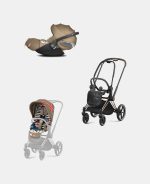 Carucior 2 in 1 Parte Sport Carucior Priam Design Collaborations One Love + Cadru Carucior pentru Copii Priam Rosegold + Scoica Auto CLOUD T I-SIZE One Love | multicolor Cybex Platinum - imagine 2