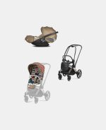 Carucior 2 in 1 Parte Sport Carucior Priam Design Collaborations One Love + Cadru Carucior pentru Copii Priam Rosegold + Scoica Auto CLOUD T I-SIZE One Love | multicolor Cybex Platinum
