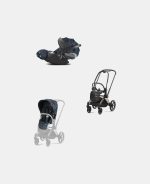 Carucior 2 in 1 Parte Sport Carucior Priam Fashion Collections Jewels of Nature + Cadru Carucior pentru Copii Priam Rosegold + Scoica Auto CLOUD T I-SIZE Jewels of Nature | dark blue Cybex Platinum