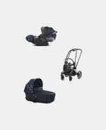 Carucior 2 in 1 Landou Priam Lux pentru căruciorul Priam Fashion Collections Jewels of Nature | dark blue + Cadru Carucior pentru Copii Priam Rosegold + Scoica Auto CLOUD T I-SIZE Jewels of Nature | dark blue Cybex Platinum