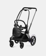 Carucior 3 in 1 Cadru Cărucior pentru Copii e-Priam Matt + Parte Sport Carucior Priam Cozy Beige + Landou PRIAM Lux Cozy Beige + Scoică Auto pentru Copii Cloud T i-Size Plus Cozy Beige Cybex Platinum - imagine 2
