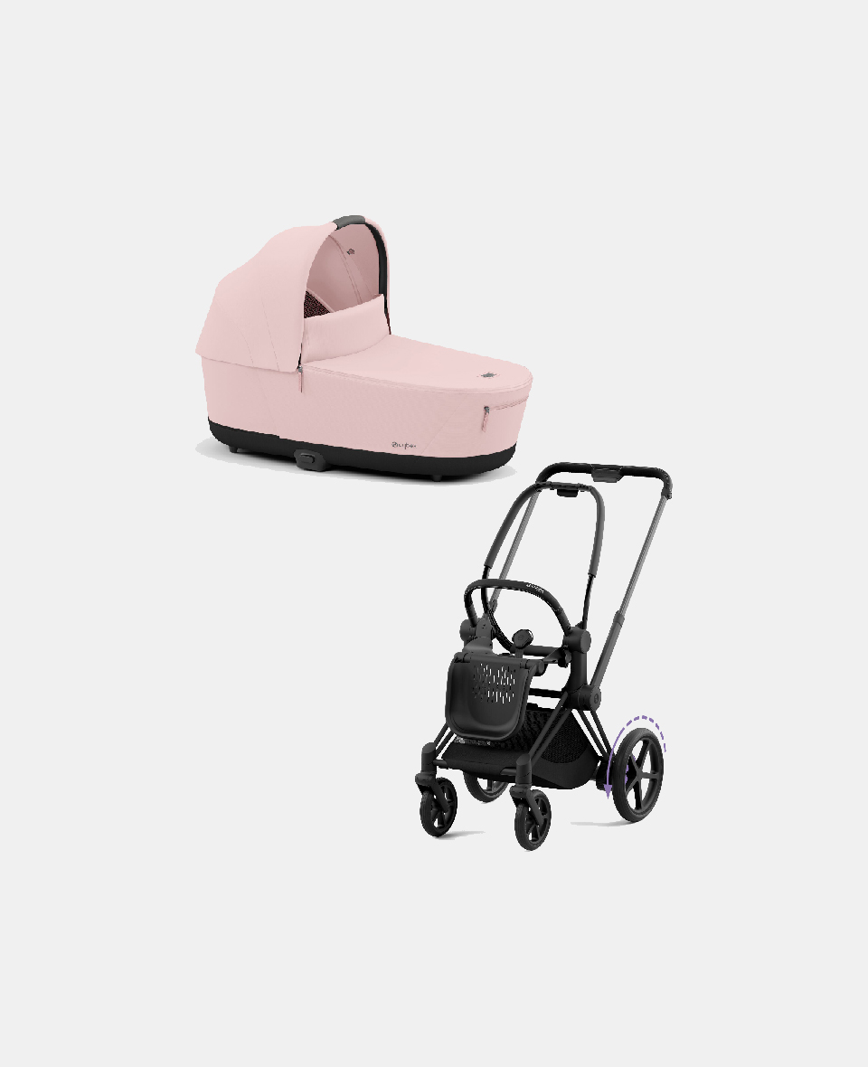 521002365-523000829.jpg Carucior Nou Nascut Electric E-Priam: Cadru Cărucior pentru Copii e-Priam Matt Cybex + Landou PRIAM Lux Peach Pink Cybex Platinum - imagine 1
