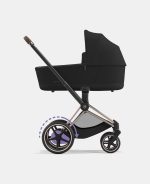 Carucior Nou Nascut Electric E-Priam: Cadru Cărucior pentru Copii e-Priam Rosegold + Landou PRIAM Lux Soho Grey Cybex Platinum - imagine 7