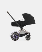 Carucior Nou Nascut Electric E-Priam: Cadru Cărucior pentru Copii e-Priam Rosegold + Landou PRIAM Lux Soho Grey Cybex Platinum - imagine 9
