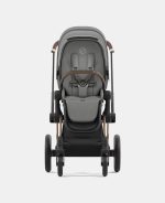 Cadru Carucior pentru Copii Priam Matt Black + Parte Sport Carucior Priam Soho Grey Cybex Platinum - imagine 6