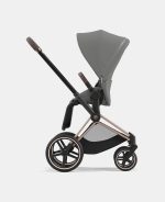 Cadru Carucior pentru Copii Priam Matt Black + Parte Sport Carucior Priam Soho Grey Cybex Platinum - imagine 8