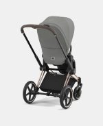 Cadru Carucior pentru Copii Priam Matt Black + Parte Sport Carucior Priam Soho Grey Cybex Platinum - imagine 9