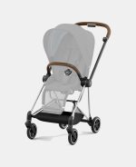 Carucior 2 in 1 Landou MIOS Lux Jewels of Nature | dark blue + Cadru Carucior pentru Copii Mios Chrome Brown + Scoica Auto CLOUD T I-SIZE Jewels of Nature | dark blue Cybex Platinum - imagine 5