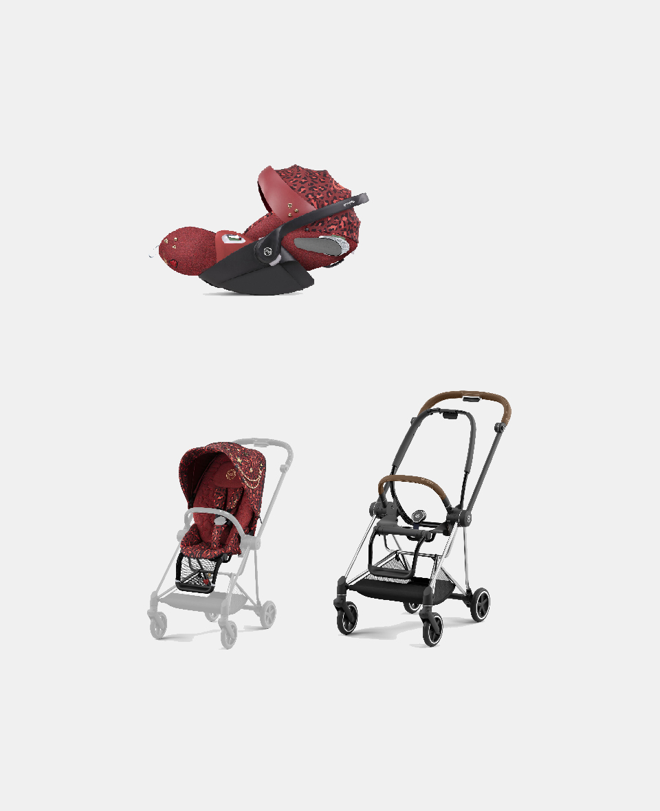 521002507-522000367-523000303.jpg Carucior 2 in 1 Parte Sport Carucior MIOS Rosenrot Red | dark red + Cadru Carucior pentru Copii Mios Chrome Brown + Scoica Auto CLOUD T I-SIZE Rosenrot Red | dark red Cybex Platinum - imagine 1