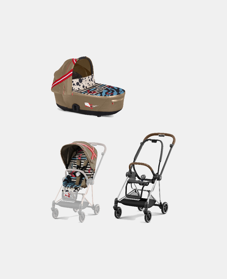 521002507-522000755-521002765.jpg Carucior 2 in 1 Landou MIOS Lux One Love | multicolor + Cadru Carucior pentru Copii Mios Chrome Brown + Parte Sport Carucior MIOS One Love | multicolor Cybex Fashion - imagine 1