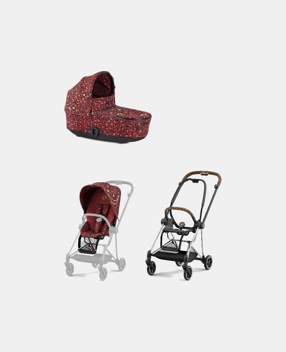 521002507-522000889-522000367.jpg Carucior 2 in 1 Landou MIOS Lux Rosenrot Red | dark red + Cadru Carucior pentru Copii Mios Chrome Brown + Parte Sport Carucior MIOS Rosenrot Red | dark red Cybex Fashion - imagine 1