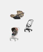 Carucior 2 in 1 Parte Sport Carucior MIOS One Love | multicolor + Cadru Carucior pentru Copii Mios Chrome Black + Scoica Auto CLOUD T I-SIZE One Love | multicolor Cybex Platinum