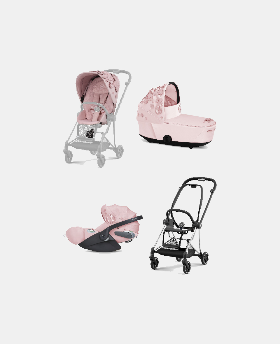 521002513-522000789-523000267-521002871.jpg Carucior 3 in 1 Landou MIOS Lux SIMPLY FLOWERS PINK | light pink + Cadru Carucior pentru Copii Mios Chrome Black + Scoica Auto CLOUD T I-SIZE SIMPLY FLOWERS PINK | light pink + Parte Sport Carucior MIOS SIMPLY FLOWERS PINK | light pink Cybex Fashion - imagine 1