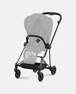 Carucior 2 in 1 Landou MIOS Lux SIMPLY FLOWERS PINK | light pink + Cadru Carucior pentru Copii Mios Matt Black + Parte Sport Carucior MIOS SIMPLY FLOWERS PINK | light pink Cybex Fashion - imagine 6