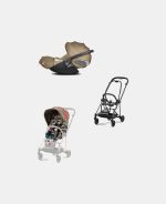 Carucior 2 in 1 Parte Sport Carucior MIOS One Love | multicolor + Cadru Carucior pentru Copii Mios Matt Black + Scoica Auto CLOUD T I-SIZE One Love | multicolor Cybex Platinum