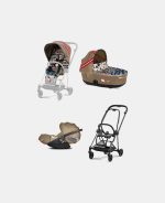 Carucior 3 in 1 Landou MIOS Lux One Love | multicolor + Cadru Carucior pentru Copii Mios Matt Black + Scoica Auto CLOUD T I-SIZE One Love | multicolor + Parte Sport Carucior MIOS One Love | multicolor Cybex Fashion